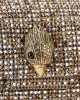 Pinko Oxford Mini Fabric Beige Houndstooth Τσάντα Ώμου