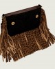 Kurt Geiger Oxford Fringe Brown Τσάντα Ώμου