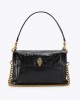 Kurt Geiger Celia Kensington XBody Leather Black Τσάντα Ώμου