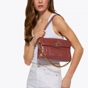 Kurt Geiger Kensington XBody Wine Crinkled Τσάντα Ώμου