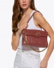 Kurt Geiger Kensington XBody Wine Crinkled Τσάντα Ώμου