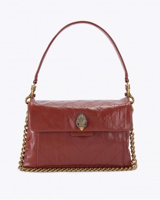 Kurt Geiger Kensington XBody Wine Crinkled Τσάντα Ώμου