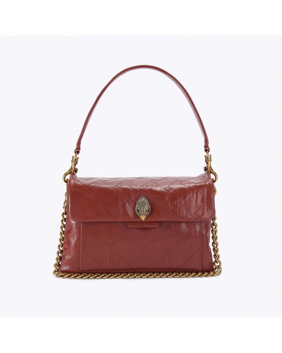 Kurt Geiger Kensington XBody Wine Crinkled Τσάντα Ώμου