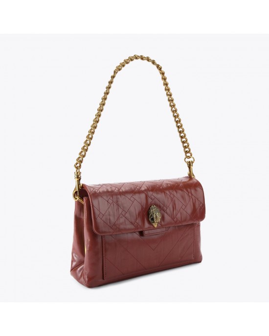 Kurt Geiger Kensington XBody Wine Crinkled Τσάντα Ώμου