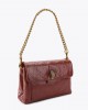 Kurt Geiger Kensington XBody Wine Crinkled Τσάντα Ώμου