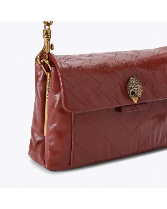 Kurt Geiger Kensington XBody Wine Crinkled Τσάντα Ώμου