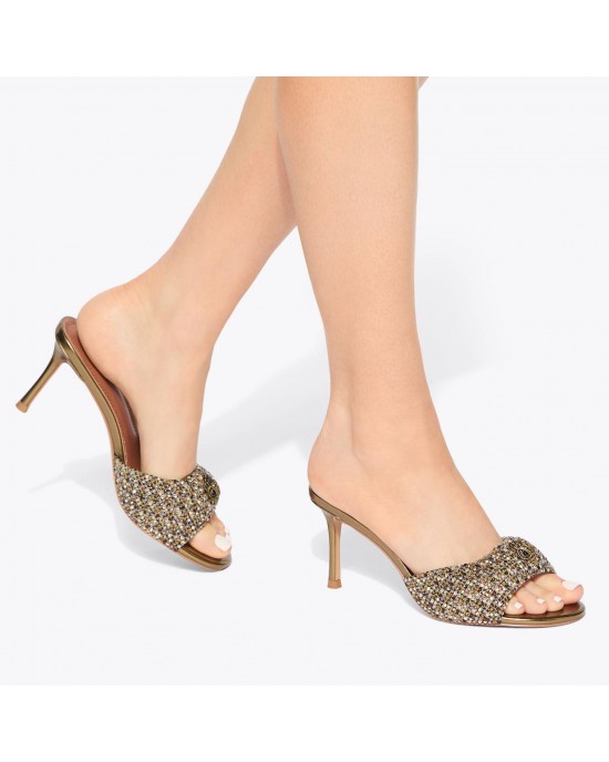 Kurt Geiger Oxford Heel Mule Beige Πέδιλα