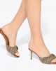 Kurt Geiger Oxford Heel Mule Beige Πέδιλα