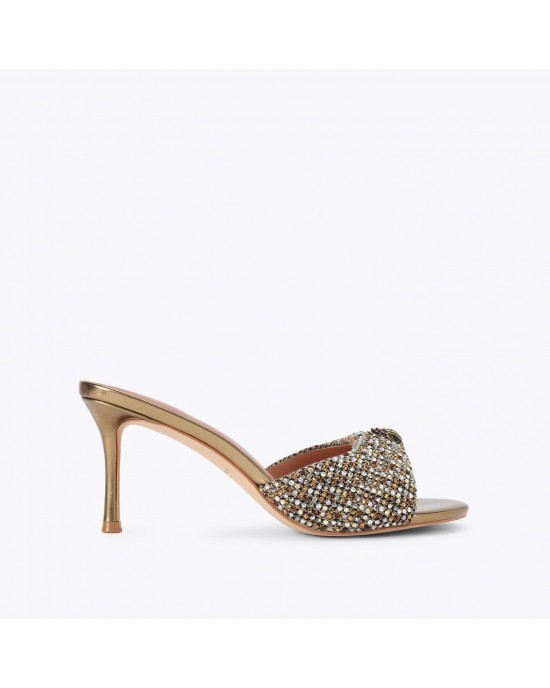 Kurt Geiger Oxford Heel Mule Beige Πέδιλα