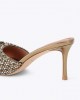 Kurt Geiger Oxford Heel Mule Beige Πέδιλα