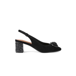 Kurt Geiger Chelsea Block Slingback Black Γόβες