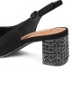 Kurt Geiger Chelsea Block Slingback Black Γόβες
