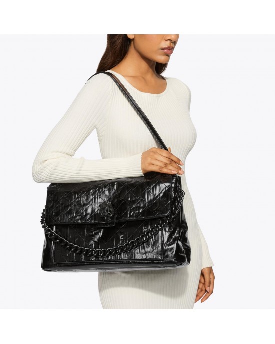 Kurt Geiger Celia Drench Black Extra Large Τσάντα Ώμου