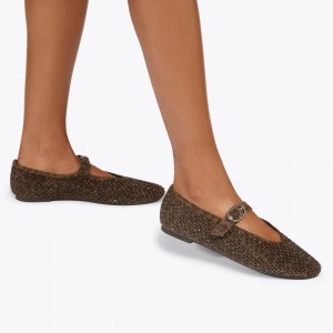 Kurt Geiger Mayfair Brown Flat Μπαλαρίνες
