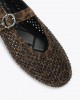 Kurt Geiger Mayfair Brown Flat Μπαλαρίνες