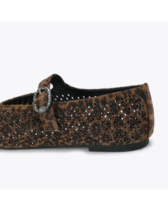 Kurt Geiger Mayfair Brown Flat Μπαλαρίνες