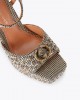 Kurt Geiger Chelsea Platform Peep Toe Beige Πέδιλα