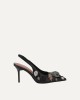 Kurt Geiger Eagles Sling Black Γόβες