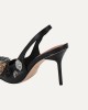 Kurt Geiger Eagles Sling Black Γόβες