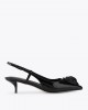 Kurt Geiger Belsize Eagle Black Slingback Γόβες