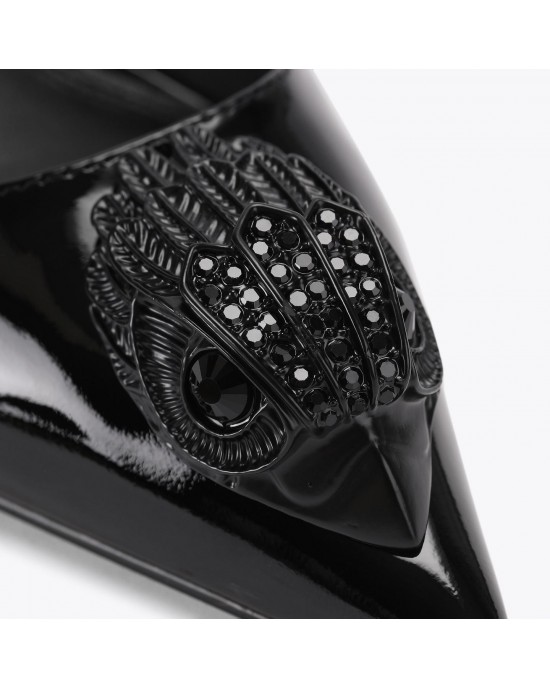 Kurt Geiger Belsize Eagle Black Slingback Γόβες