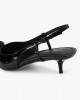 Kurt Geiger Belsize Eagle Black Slingback Γόβες