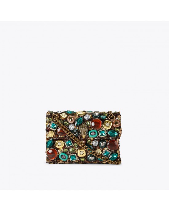 Kurt Geiger Mini Kensington Ophelia Brown Τσάντα Ώμου