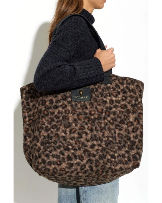 Kurt Geiger Holborn Shopper Brown Τσάντα Ώμου