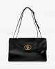 Kurt Geiger Chelsea Large Slouch Flap Black Τσάντα Ώμου
