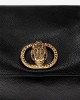Kurt Geiger Chelsea Large Slouch Flap Black Τσάντα Ώμου