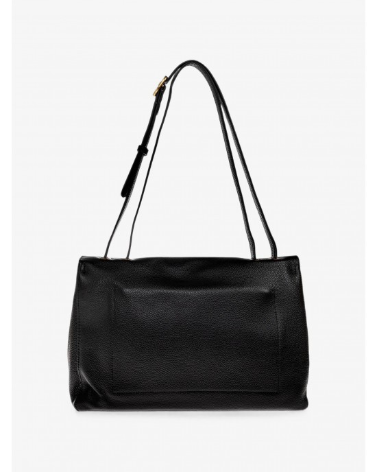 Kurt Geiger Chelsea Large Slouch Flap Black Τσάντα Ώμου
