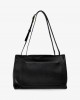 Kurt Geiger Chelsea Large Slouch Flap Black Τσάντα Ώμου