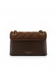 Kurt Geiger Leather Mini Kensington Brown Τσάντα Ώμου