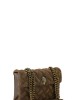 Kurt Geiger Kensington Brown Suede Τσάντα Ώμου