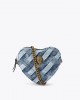 Kurt Geiger Heart Denim Kensington Τσάντα Χιαστή