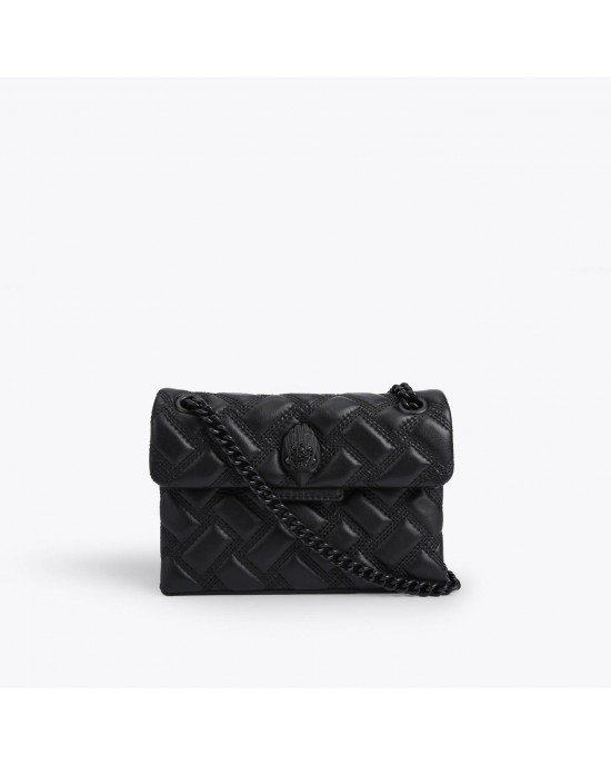 Kurt Geiger Mini Kensington Drench Black Leather Τσάντα Kurt Geiger Mini Kensington Drench Black Leather Τσάντα