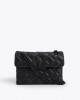 Kurt Geiger Mini Kensington Drench Black Leather Τσάντα Kurt Geiger Mini Kensington Drench Black Leather Τσάντα