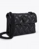 Kurt Geiger Mini Kensington Drench Black Leather Τσάντα Kurt Geiger Mini Kensington Drench Black Leather Τσάντα