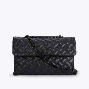 Kurt Geiger XXLarge Kensington Drench Black Τσάντα Ώμου