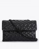 Kurt Geiger XXL Kensington Drench Black Leather Τσάντα Kurt Geiger XXL Kensington Drench Black Leather Τσάντα