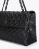 Kurt Geiger XXL Kensington Drench Black Leather Τσάντα Kurt Geiger XXL Kensington Drench Black Leather Τσάντα