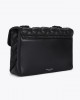 Kurt Geiger Kensington Drench Black Leather Τσάντα Ώμου