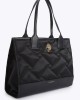 Kurt Geiger Recycled Square Small Shopper Black Nylon Τσάντα Ώμου