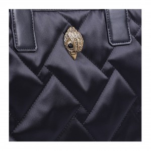 Kurt Geiger Recycled Square Small Shopper Black Nylon Τσάντα