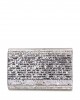 Kurt Geiger Party Eagle Clutch Drench Silver Τσάντα