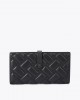 Kurt Geiger Drench Leather Soft Black Πορτοφόλι