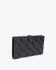 Kurt Geiger Drench Leather Soft Black Πορτοφόλι