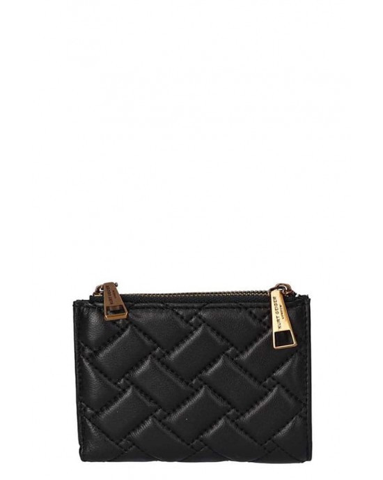 Kurt Geiger Mini Purse Black Leather Πορτοφόλι