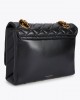Kurt Geiger Kensington Large Black Leather Τσάντα Ώμου
