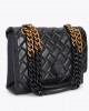 Kurt Geiger Large Kensington Kurt Black Leather Τσάντα Kurt Geiger Large Kensington Kurt Black Leather Τσάντα